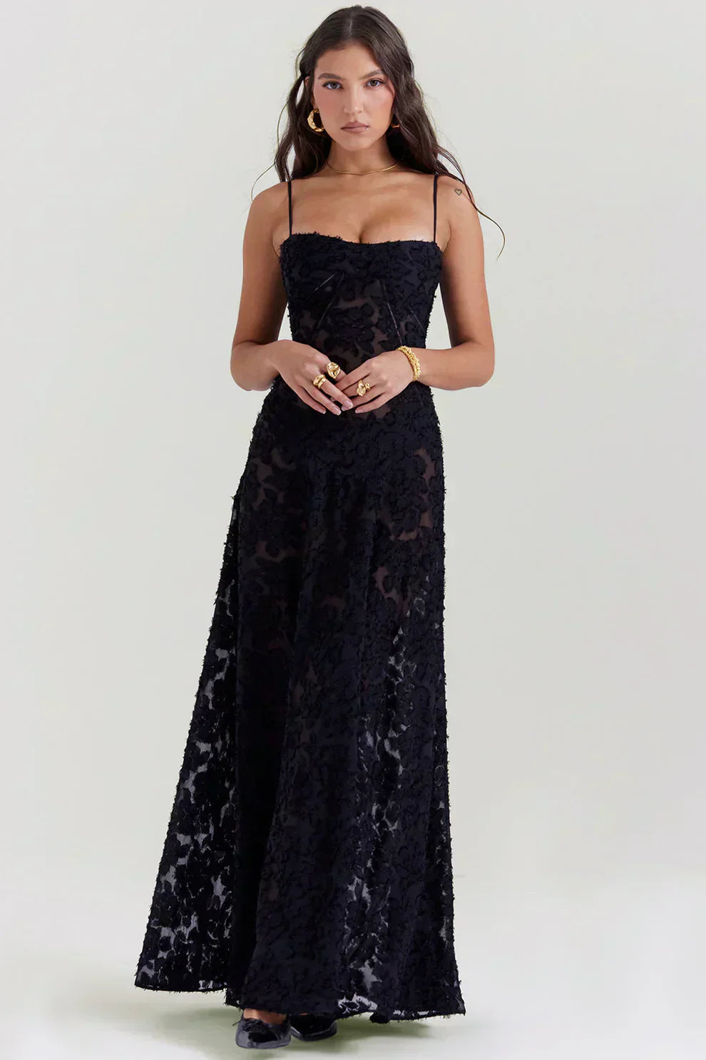 Maxikleid mit Blumenmuster